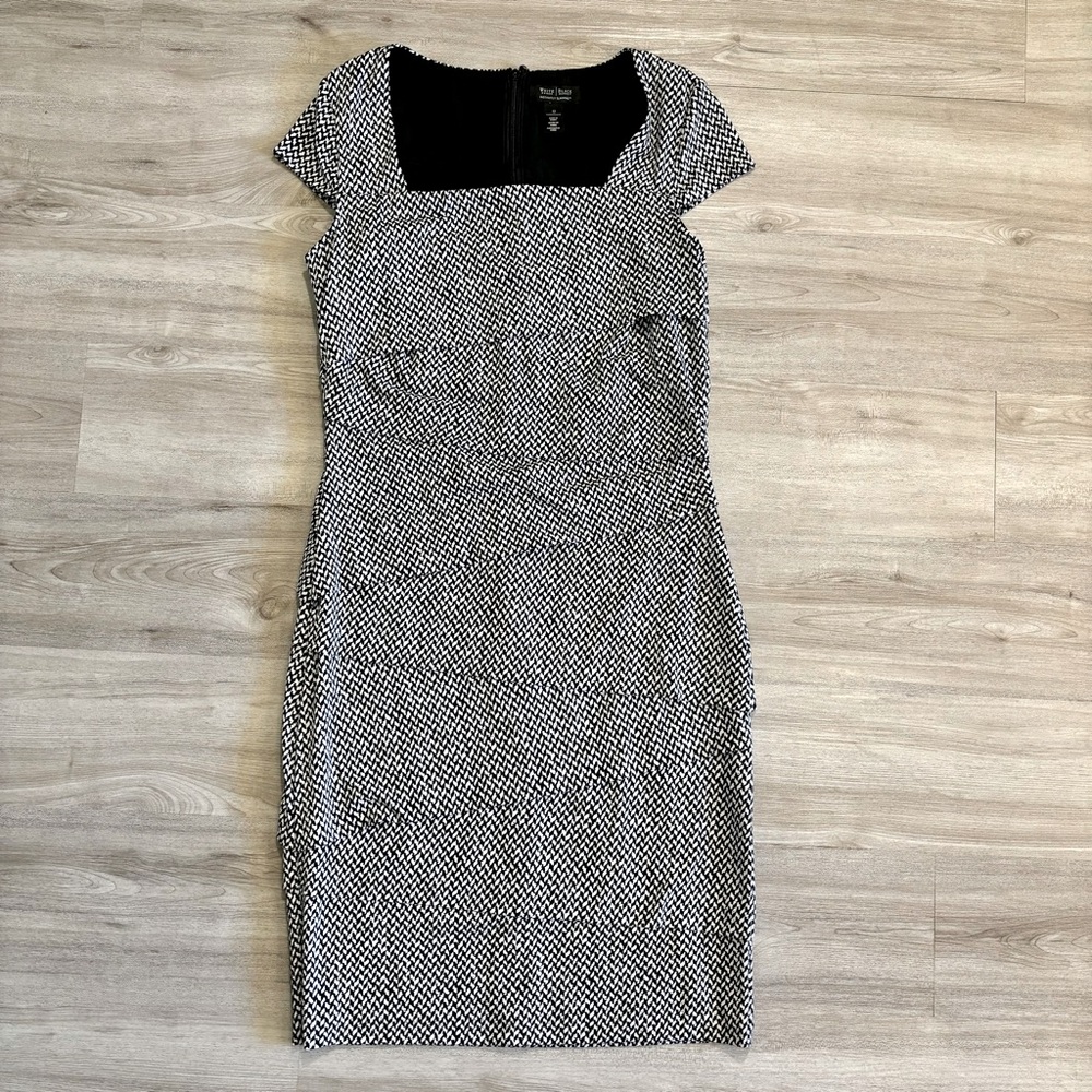 WHBM Women's 12 White House Black Market Instantly Slimming Layered Sheath Dress